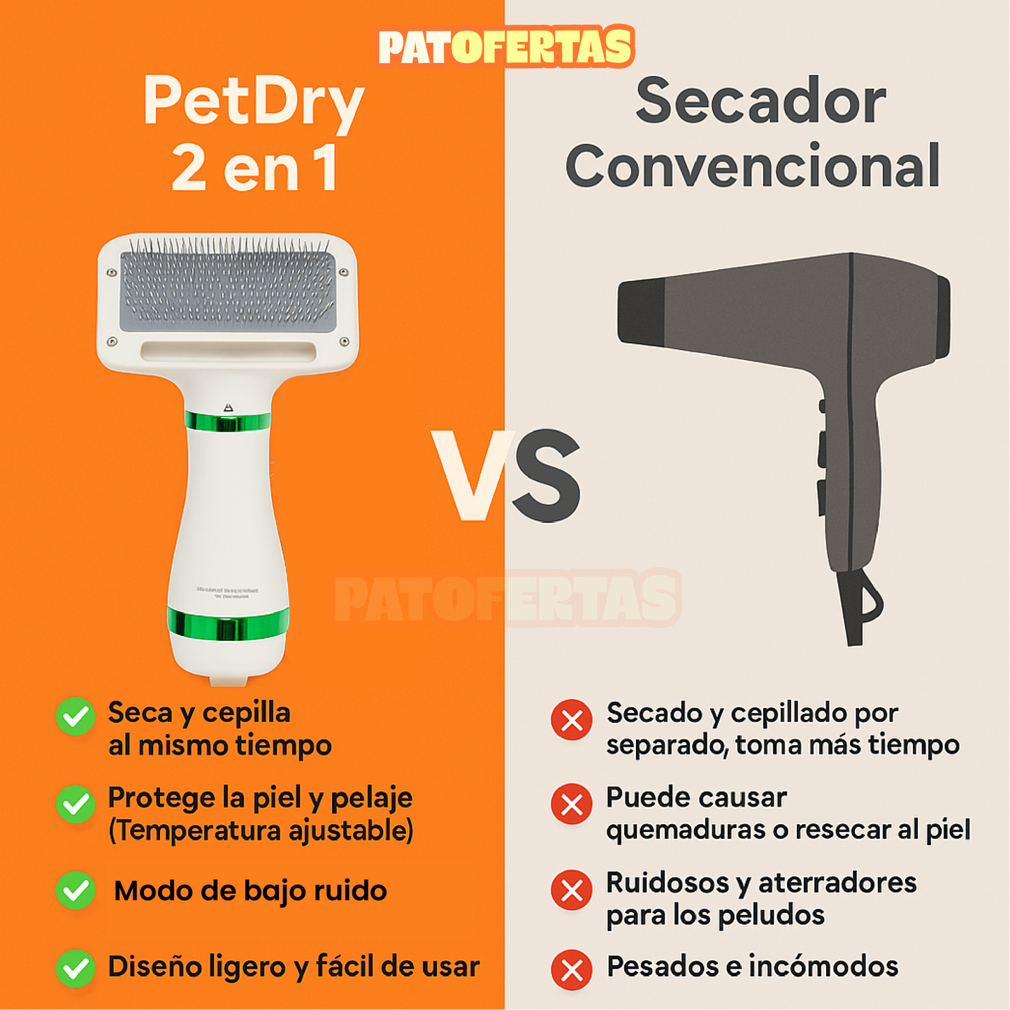 PetDry 2 en 1 + eBook-Recetas fáciles para tu peludo